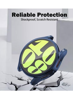 Y&D 5 Pcs Seltureone Compatible for Samsung Galaxy Watch 6 44mm Screen Protector Case, Soft TPU Protective Case 44 mm, Clear Black Silver Midnight Blue Diaphanous Green  - Image 5