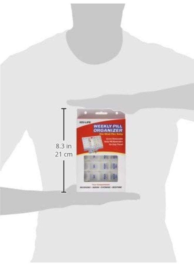 ACU-LIFE Acu-Life One Week Plus Today Pillbox, White  - Image 4