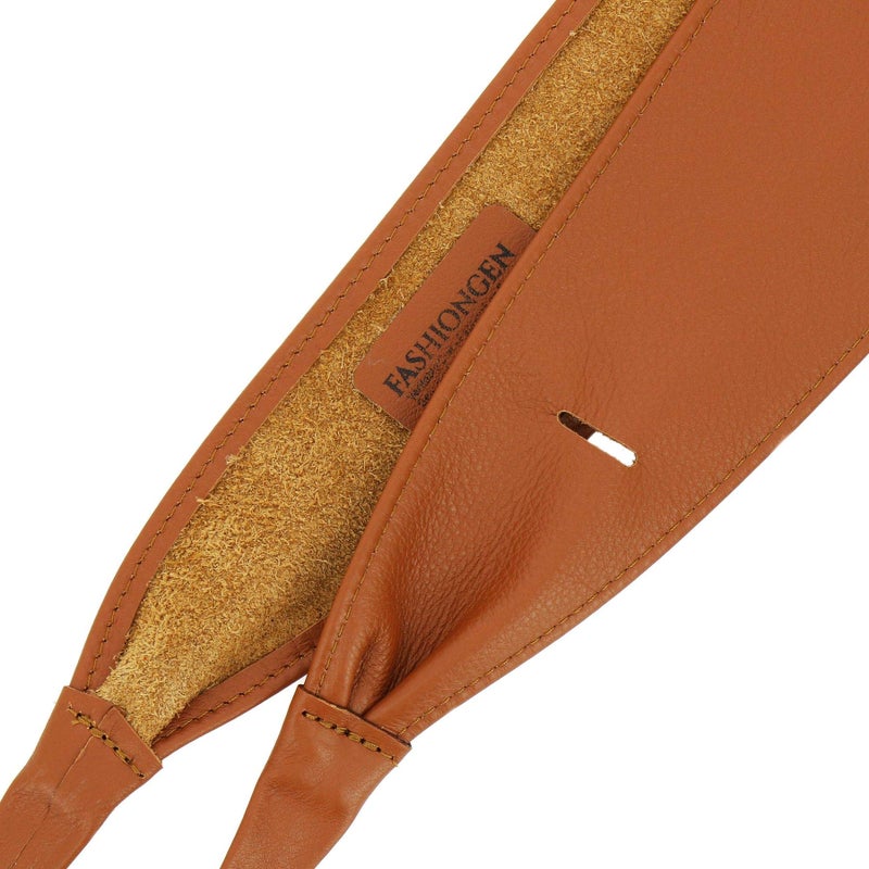 FASHIONGEN - Woman Italian leather Obi belt, CASSIANE - Camel, S-M - Image 5