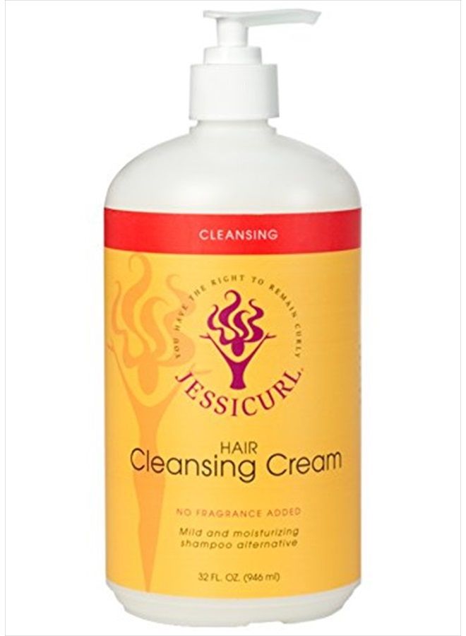 Jessicurl , Hair Cleansing Cream, Citrus Lavender, 32 Fl oz. Moisturizing Shampoo for Curly Hair, Sulfate Free Shampoo for Dry Hair - Image 1