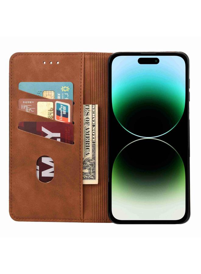 اس-توب جراب لهاتف iPhone 16 Pro مصنوع من الجلد المرن الملمس - Image 5