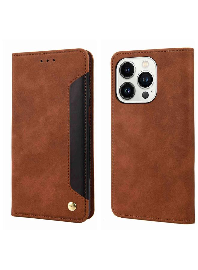 اس-توب جراب لهاتف iPhone 16 Pro مصنوع من الجلد المرن الملمس - Image 1