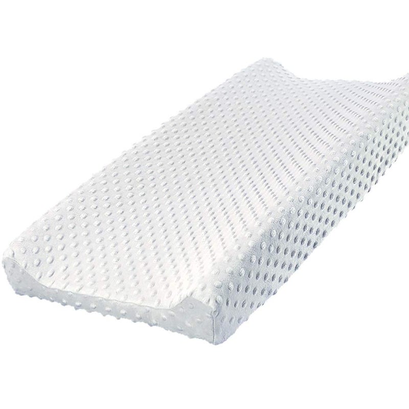 Owlowla Changing Pad Cover, Soft Minky Dots Changing Table Sheets for Baby Boy and Girl(White) - Image 1
