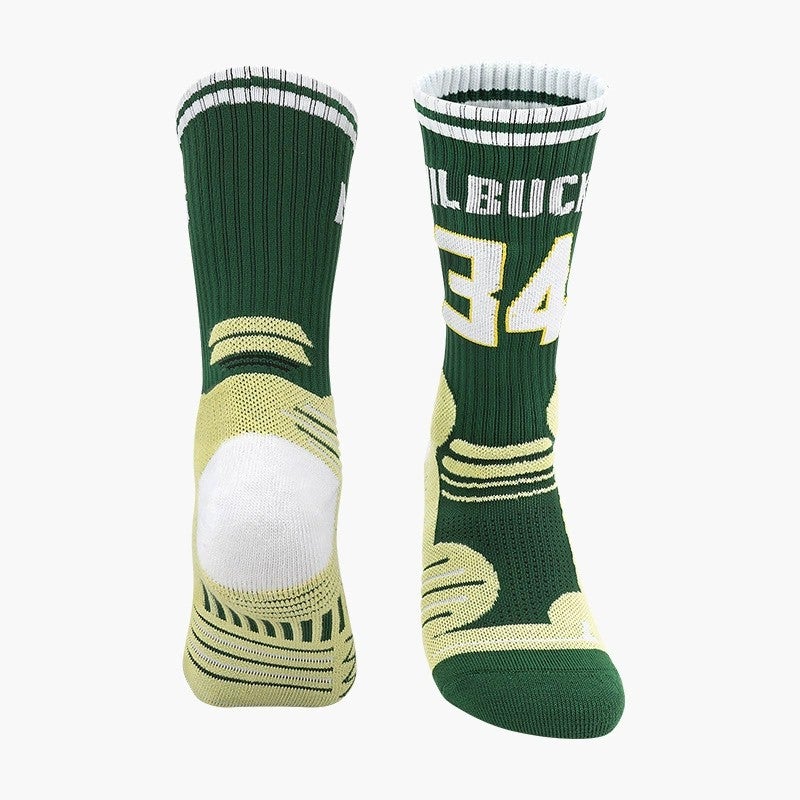 Generic Spring and Summer Practical Professional Basketball Socks Terry Mid-Tube Elite Socks Mens Towel Bottom Non-Slip Sports Socks Mens Wholesale 13 black - Image 4