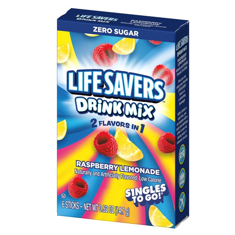 SINGLES TO GO! Lifesavers Singles to Go Variety Pack of 3 - One of Each Flavor - Cherry Watermelon, Pineapple Punch, and Raspberry Lemonade - Powdered Drink Mix - Image 2