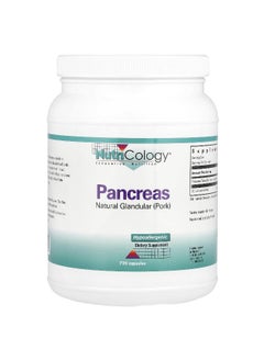 Nutricology Nutricology, Pancreas, Natural Glandular (Pork), 425 mg , 720 Capsules  - Image 1