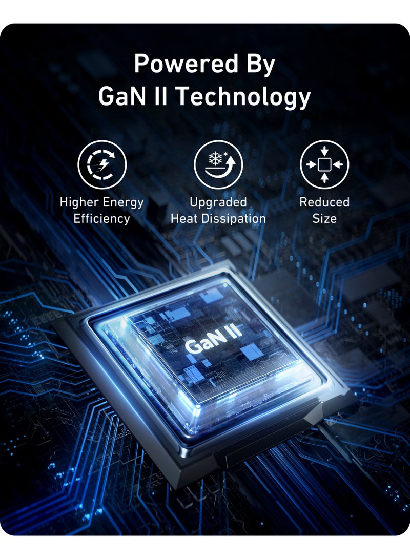 Anker USB C Plug, Anker 100W USB C Charger, 736 Charger (Nano II 100W), 3-Port Fast Compact Wall Charger for MacBook Pro/Air, Google Pixelbook, ThinkPad, Dell XPS, iPad Pro, Galaxy S22/S20, iPhone 16/16Pro - - Image 5