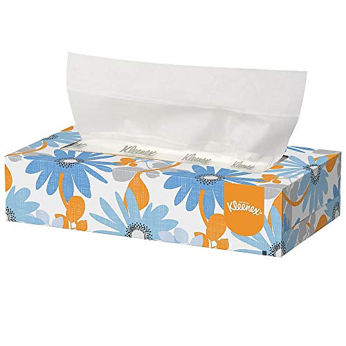 Kleenex 21606BX White Facial Tissue 2Ply White PopUp Box Box of 125 Tissues