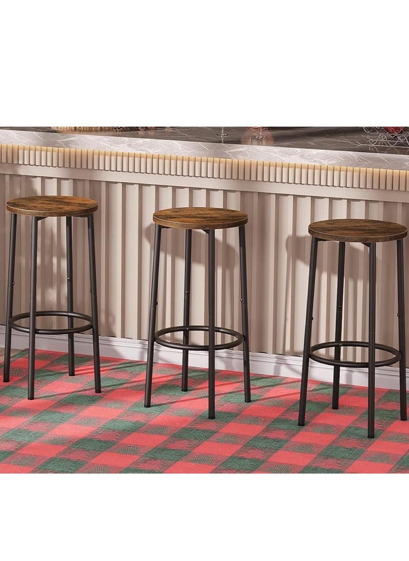 ALMUFARREJ - Bar stool for kitchen and living room with iron legs - Image 1