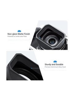 Y&D Metal Camera Lens Hood, Fit for Fujifilm Xf 27mm F2.8 R Wr, Replaces Original Lh-Xf27 Reduce Flare, Prevent Reflection, Protect Lens(with Hood Cap )  - Image 4