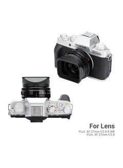 Y&D Metal Camera Lens Hood, Fit for Fujifilm Xf 27mm F2.8 R Wr, Replaces Original Lh-Xf27 Reduce Flare, Prevent Reflection, Protect Lens(with Hood Cap )  - Image 2