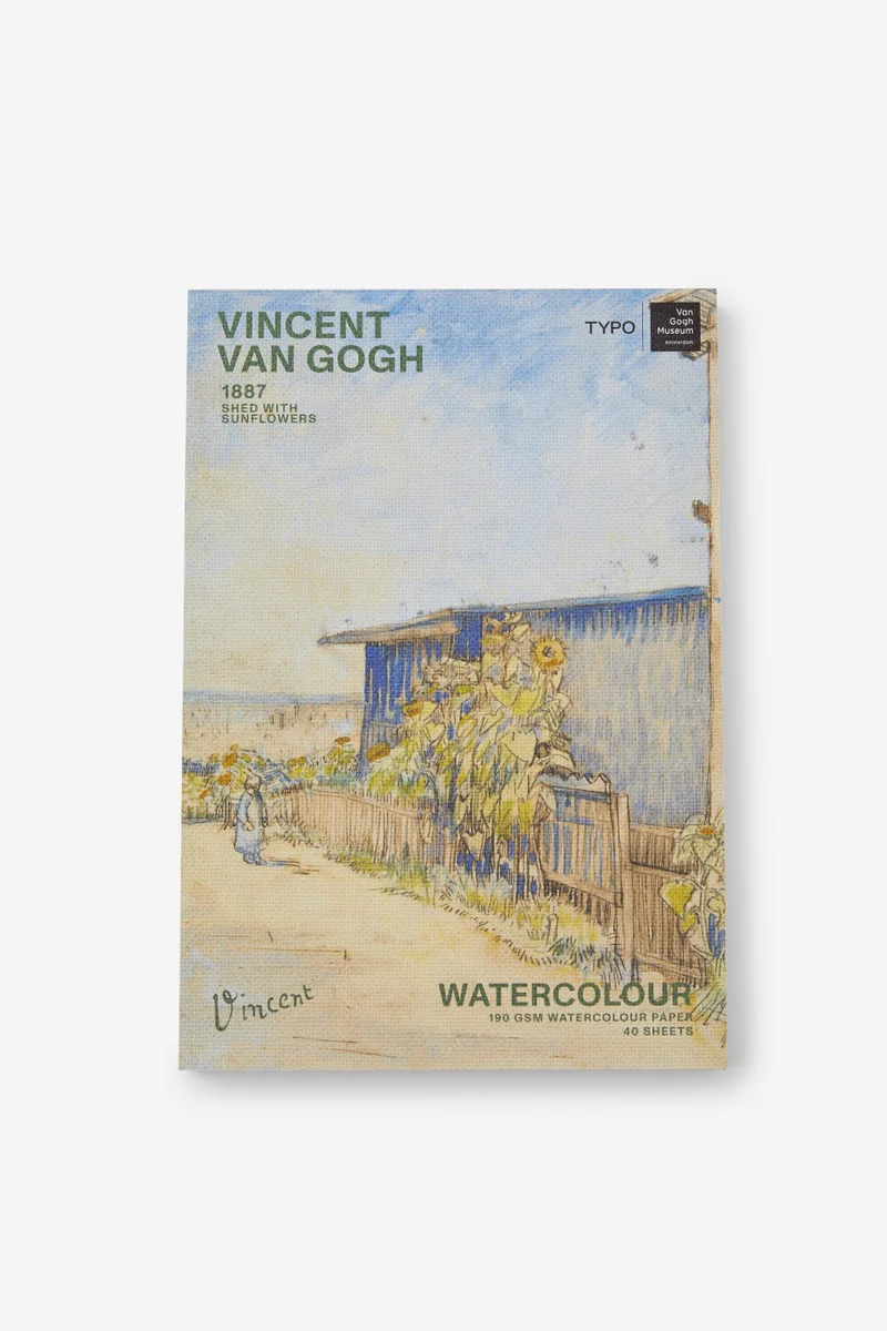 Typo Premium A4 Stitch Bound Watercolor