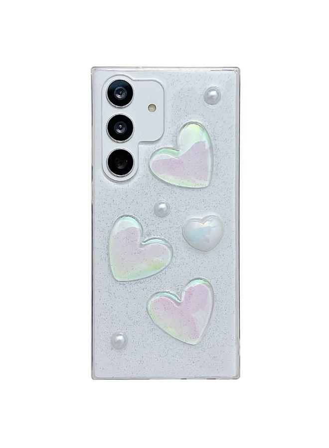 S-TOP Case For Samsung Galaxy S24 FE 5G Love Epoxy TPU Protective Case - Image 1