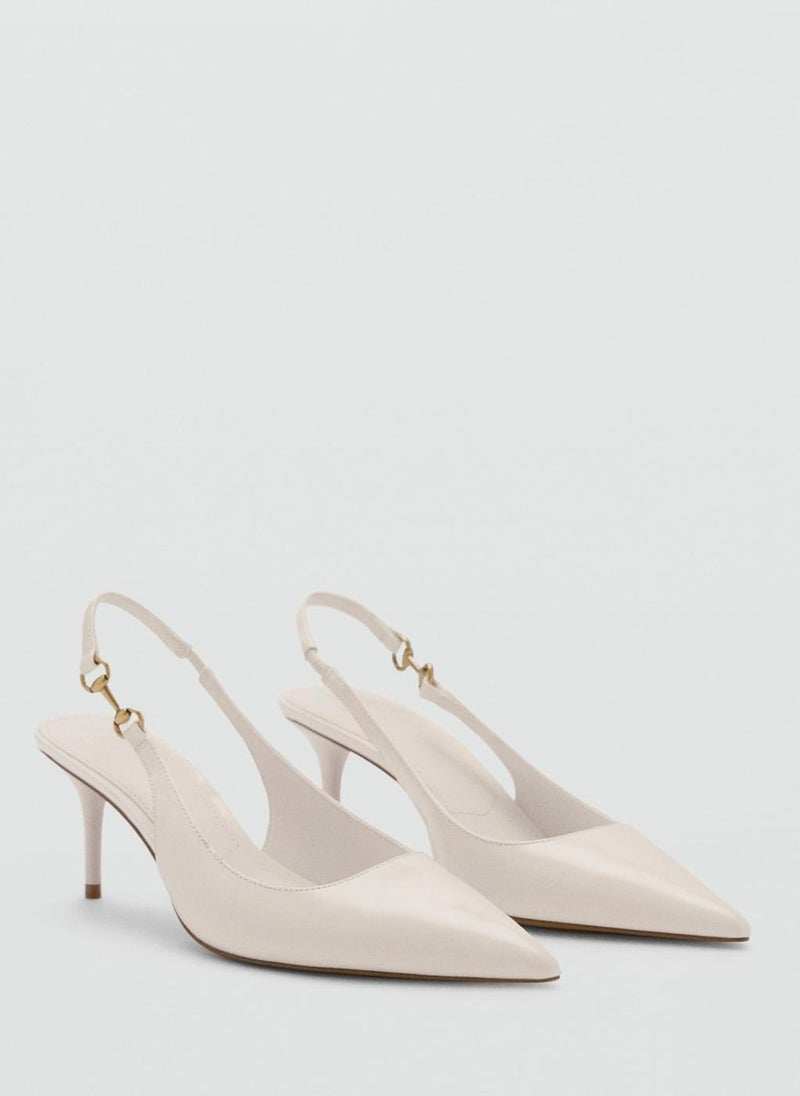 MANGO Heeled Shoes With Link Detail  - Image 2