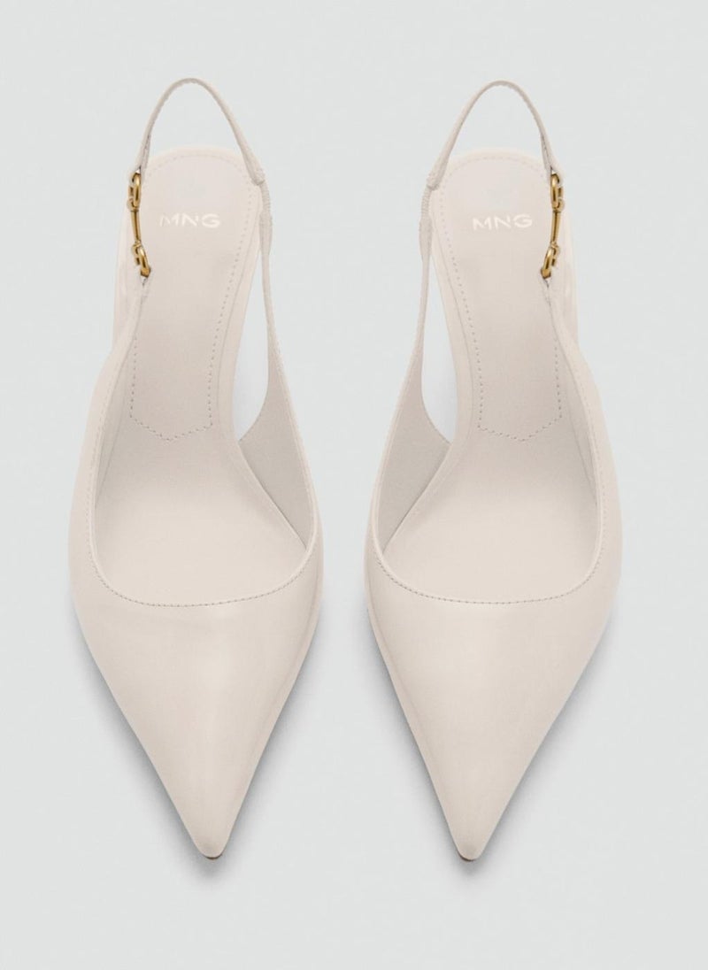 MANGO Heeled Shoes With Link Detail  - Image 3