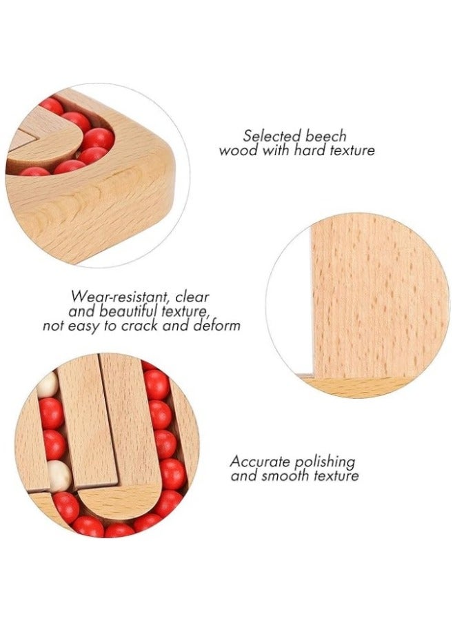 Maze Racers, Wooden Maze Game Puzzle for Kids, Planar Ball Wooden Toy Luban Lock Unlock Game Toy - Image 4