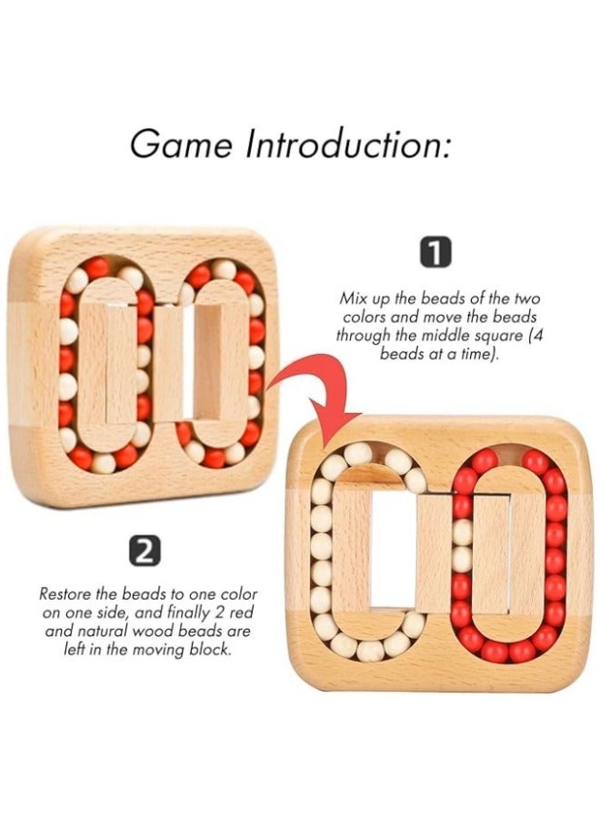 Maze Racers, Wooden Maze Game Puzzle for Kids, Planar Ball Wooden Toy Luban Lock Unlock Game Toy - Image 3