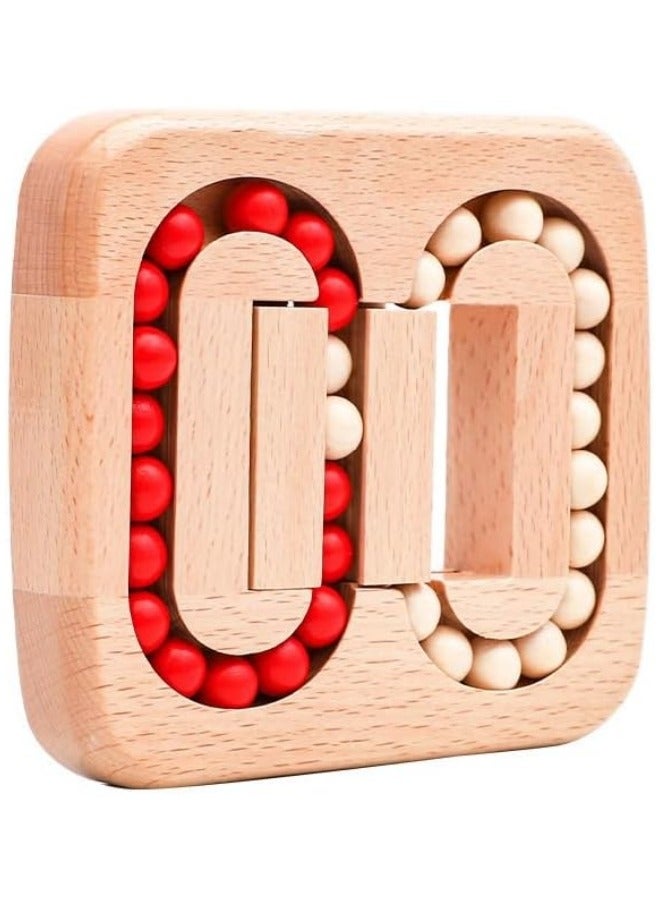 Maze Racers, Wooden Maze Game Puzzle for Kids, Planar Ball Wooden Toy Luban Lock Unlock Game Toy - Image 1