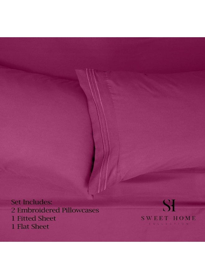 Sweet Home Collection 1500 Supreme Collection California King Sheet Sets White  Luxury Hotel Bed Sheets and Pillowcase Set for California King Mattress  Extra Soft Elastic Corner Straps Deep Pocket Sheets White  - Image 4