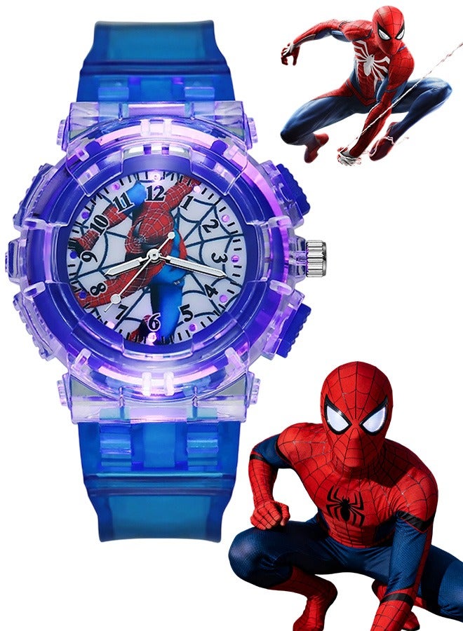 MARVEL Kids Colorful Luminous Cartoon Watch - Superhero Analog Watch for Boys & Girls, Adjustable Strap Learning Time Wrist Watch - Image 1