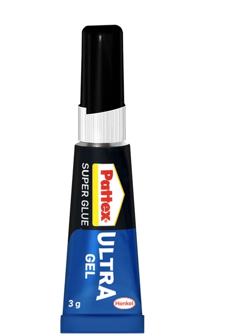 Pattex - Pattex Super Glue Power Gel Tube | All Purpose Adhesive For Flexible Materials | Instant Invisible Repair | Compatible with Metal, Ceramic, Rubber, Leather & Wood | Dishwasher Safe | 3g (Pack of 3) - Image 1