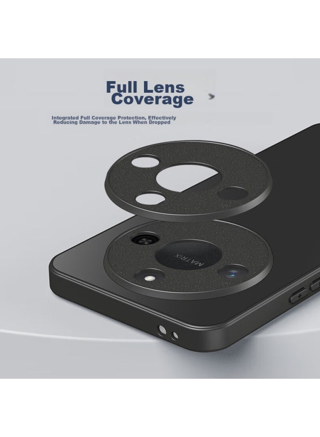Hotfire Ag Matte Case For Honor X60, Honor X60 Protective Cover Matte Full Body Ultra Thin Anti-drop Anti-fingerprint Personality - Graphite Black - Image 5
