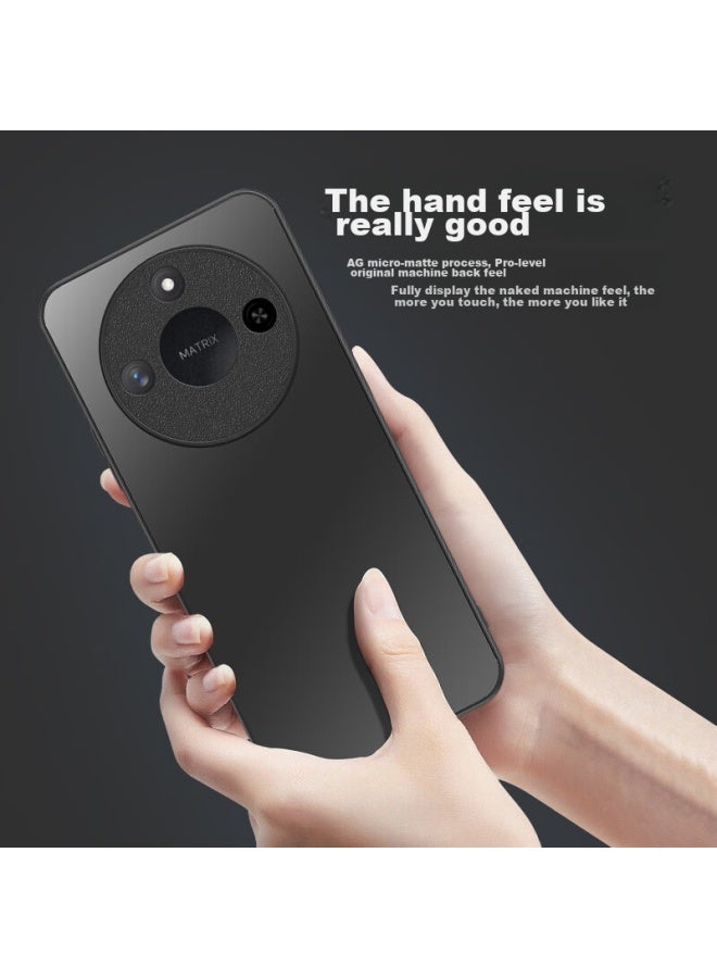 Hotfire Ag Matte Case For Honor X60, Honor X60 Protective Cover Matte Full Body Ultra Thin Anti-drop Anti-fingerprint Personality - Graphite Black - Image 2