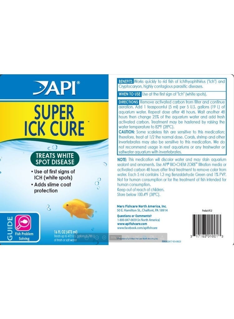 API Super ICK Cure for White Spots and Parasites - Image 3