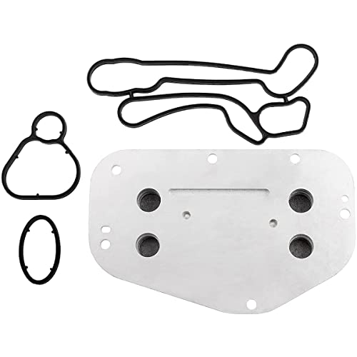 MYSMOT 55355603 Engine Oil Cooler for Chevrolet Aveo 2009-2011 L4 1.6L Cruze 2010-2014 L4 1.8L Sonic 2012-2015 L4 1.8L Pontiac G3 2009-2010 L4 1.6L Saturn Astra 2008-2009 L4 1.8L, 5650833 55571687 - Image 1