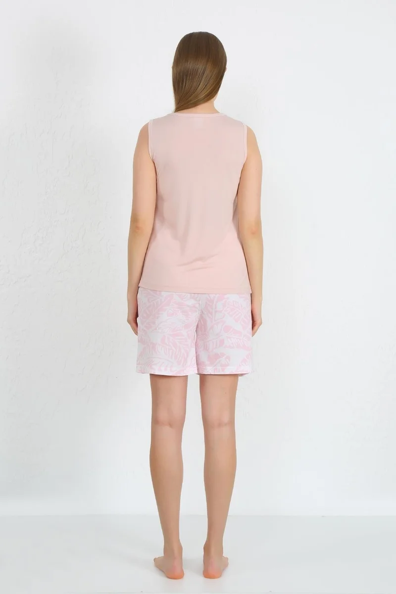 اكبينيز Women's Thick Strap Pocket Shorts Suit Powder 3618