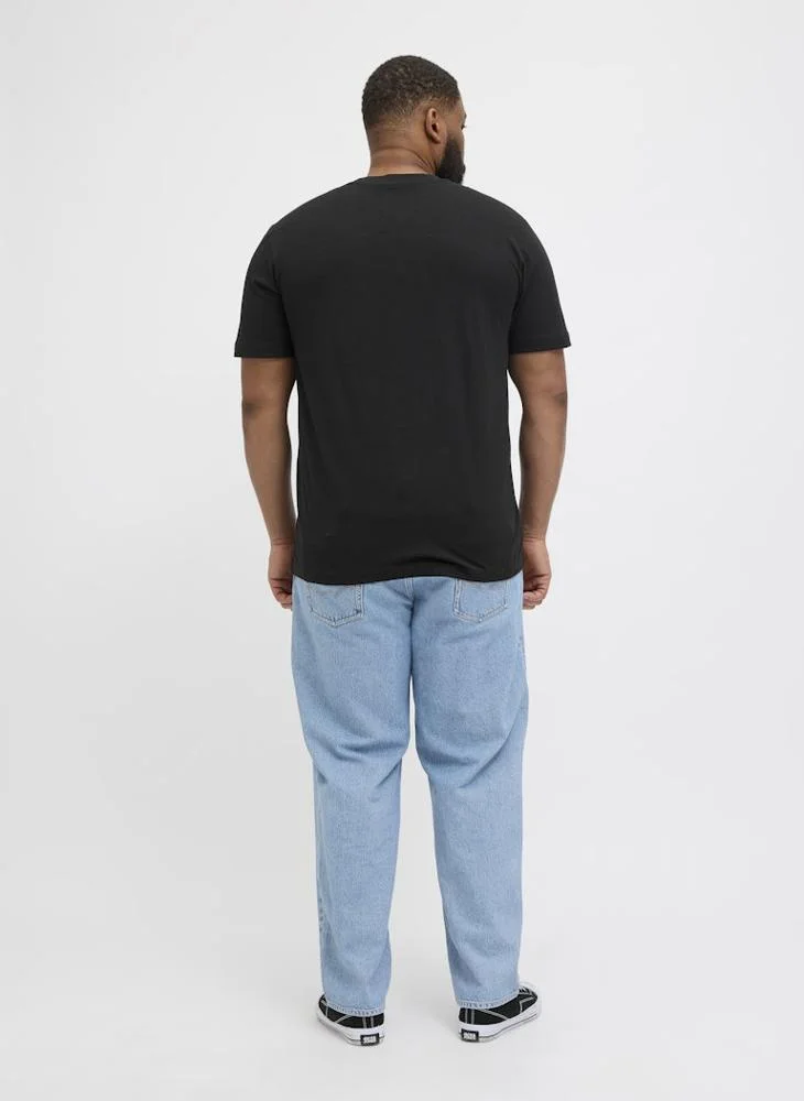 جاك اند جونز JCOSAGO LOGO SLUB TEE SS CREW NECK PLS