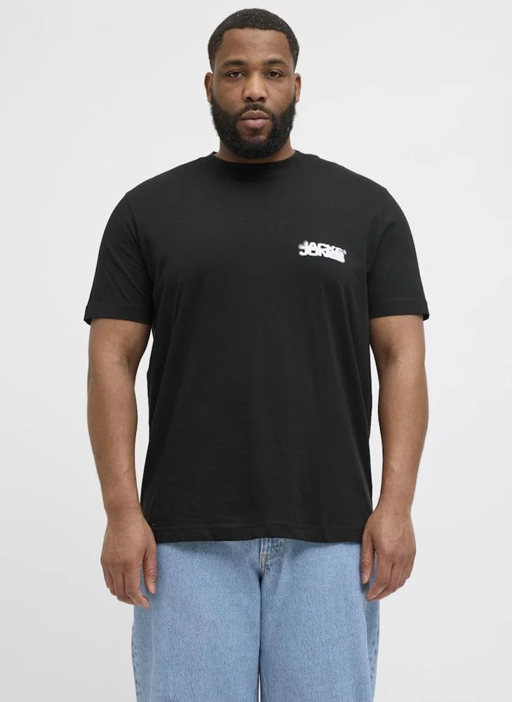 جاك اند جونز JCOSAGO LOGO SLUB TEE SS CREW NECK PLS