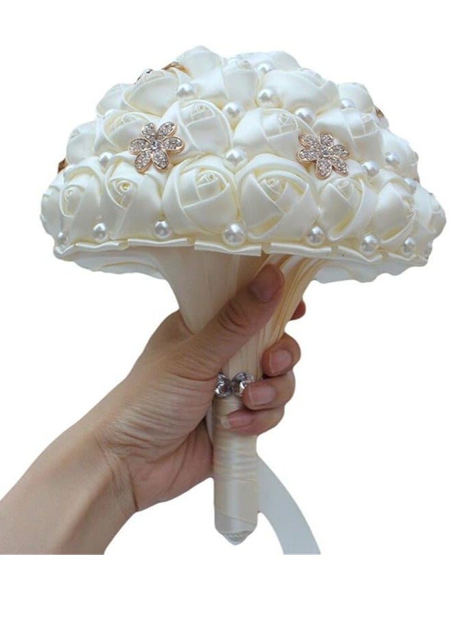 Wedding Bouquet, Pearl Bouquet, Wedding Bouquet, Artificial Flower Wedding Bouquet, 21-26 Cm. Engagement - Wedding - Anniversary
