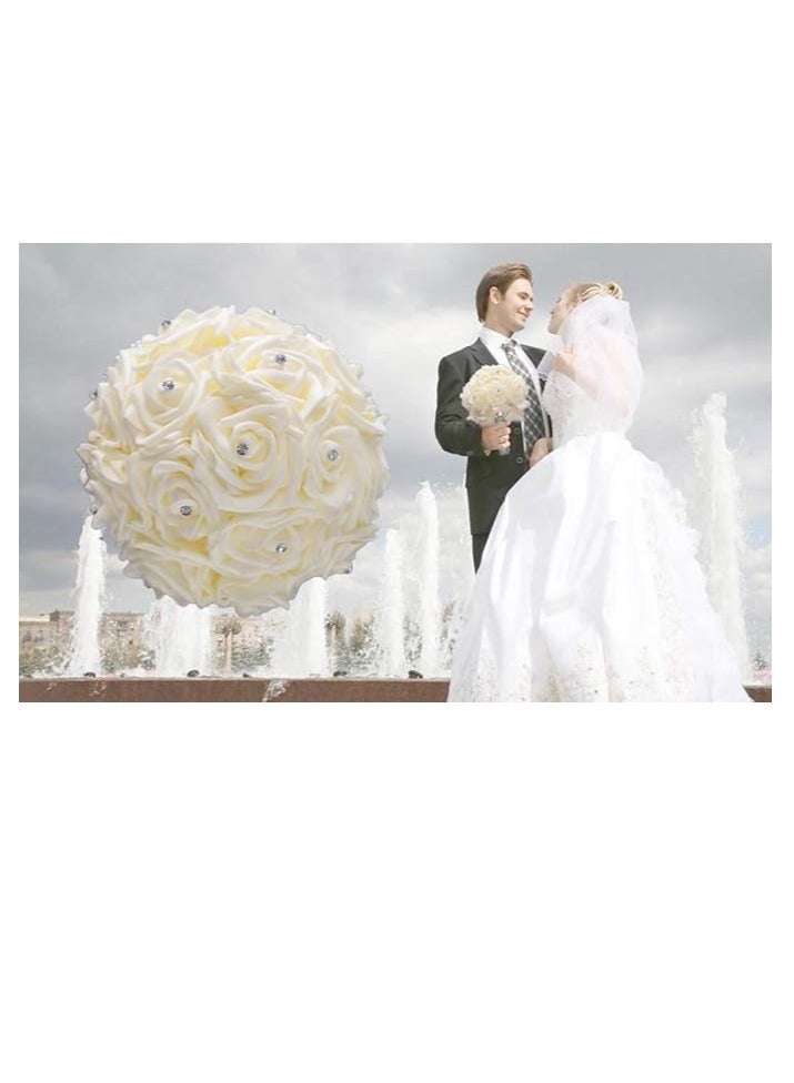 Wedding Bouquet, Pearl Bouquet, Wedding Bouquet, Artificial Flower Wedding Bouquet, 21-26 Cm. Engagement - Wedding - Anniversary