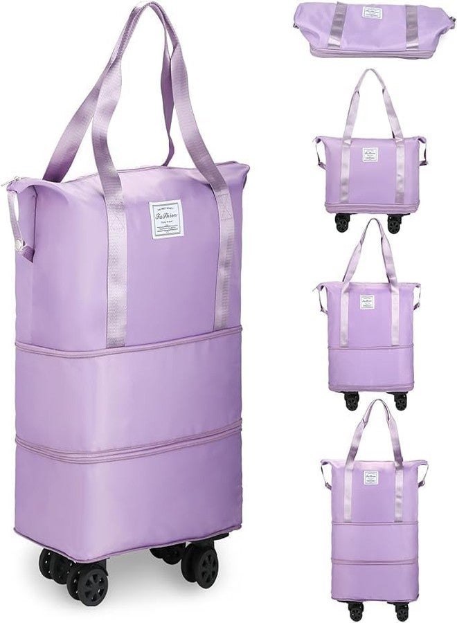 Zoxito Rolling Duffle Bag with Wheels Expandable Foldable Duffle Bag with Wheels & Handle for Travel & Wheel Carrying Pouch - Image 1