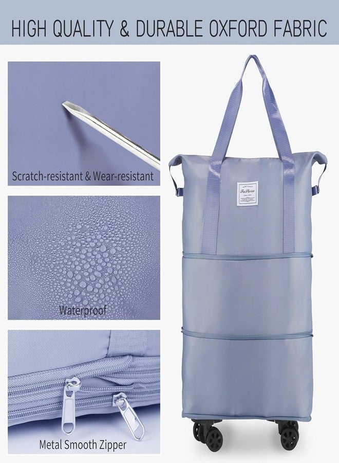 Zoxito Rolling Duffle Bag with Wheels Expandable Foldable Duffle Bag with Wheels & Handle for Travel & Wheel Carrying Pouch - Image 4
