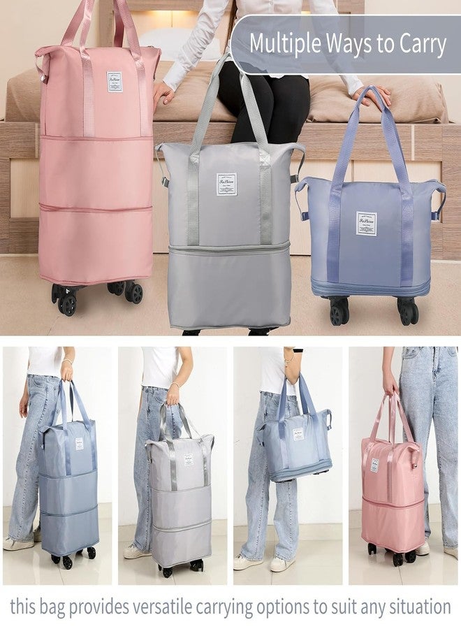 Zoxito Rolling Duffle Bag with Wheels Expandable Foldable Duffle Bag with Wheels & Handle for Travel & Wheel Carrying Pouch - Image 2