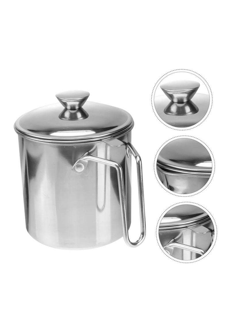 ساكن الفولاذ المقاوم للصدأ خزان النفط مصفاة النفط حاوية مع غرامة المسام فلتر الشاشة والغبار يغطي مناسبة لتخزين زيت القلي والزيوت الصالحة للأكل - Image 3