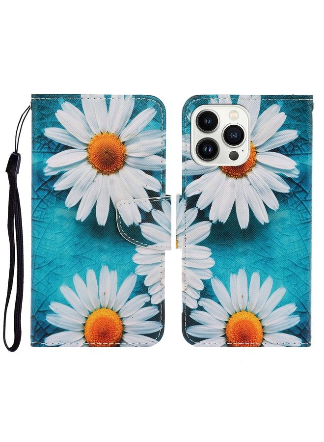 اس-توب جراب هاتف iPhone 16 Pro Max من الجلد القابل للطي برسومات ملونة ثلاثية الأبعاد - Image 1