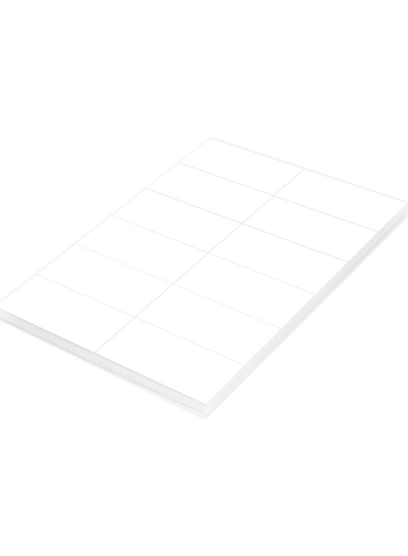 FIS Multipurpose Laser Labels, Colour White, Size 105X49.5MM (12 Stickers x 100 Sheet)  1200 Labels, Size : A4 (21X29.7 CM) , Pack of 100 Sheets -FSLA12-1-100 - Image 2