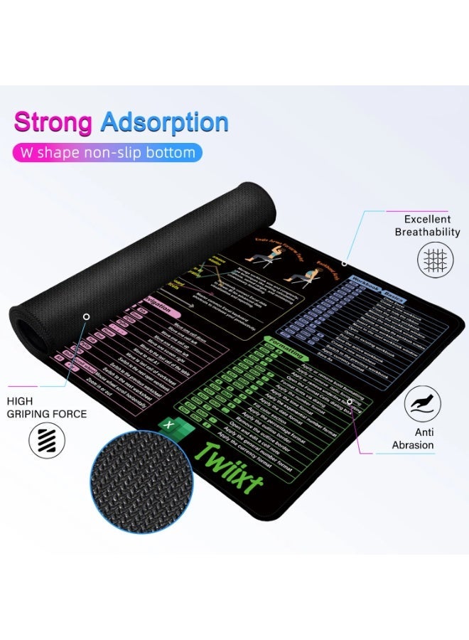 Large Gaming Mouse Pad 800x300 Stitched Edges Smooth Cloth Surface Non-Slip Rubber Base Waterproof Mousepad 3MM Thick - Image 5