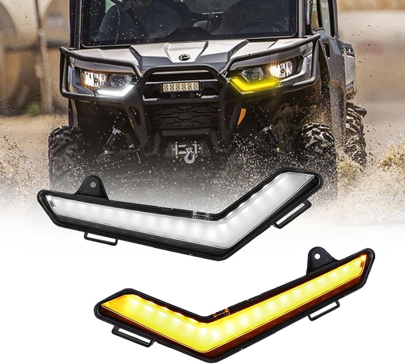 Akmties Can Am Defender Turn Signal Light Daytime Lamp Kit for 2020-2021 Defender MAX & Can-Am Commander - Image 1