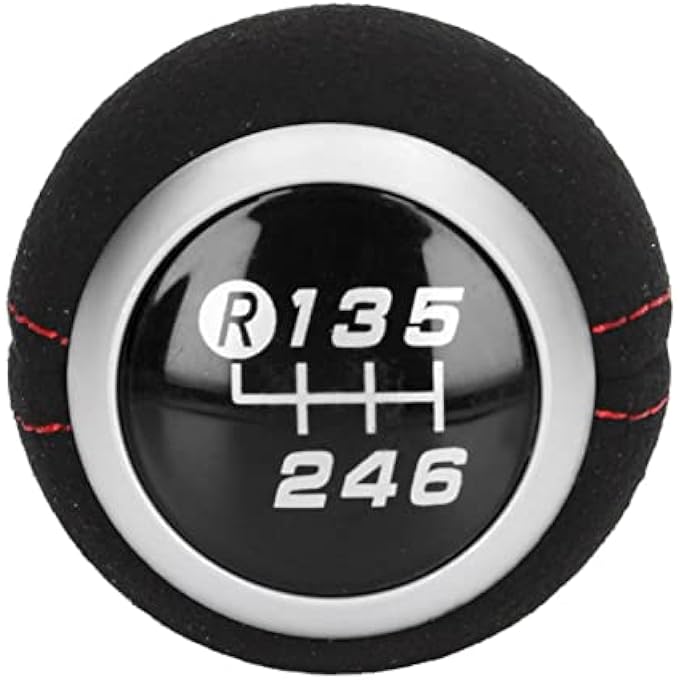 rayihni Car Gear Shift Knob Car 6 Speed Manual Shifter Head Leather Gear Shift Knob 60cm Automotive Body Parts Replacement for Black Top - Image 5