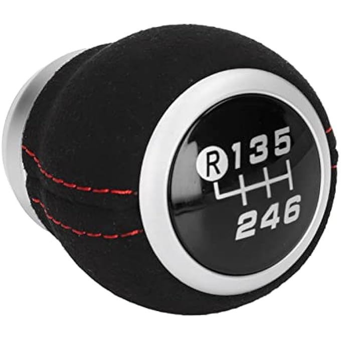 rayihni Car Gear Shift Knob Car 6 Speed Manual Shifter Head Leather Gear Shift Knob 60cm Automotive Body Parts Replacement for Black Top - Image 4