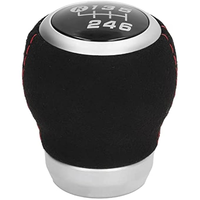 rayihni Car Gear Shift Knob Car 6 Speed Manual Shifter Head Leather Gear Shift Knob 60cm Automotive Body Parts Replacement for Black Top - Image 3