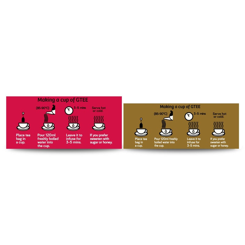 GTEE Green Tea Bags - Ginseng & Hibiscus Tea Bags, 25 Tea bags (Pack of 2) - Image 5