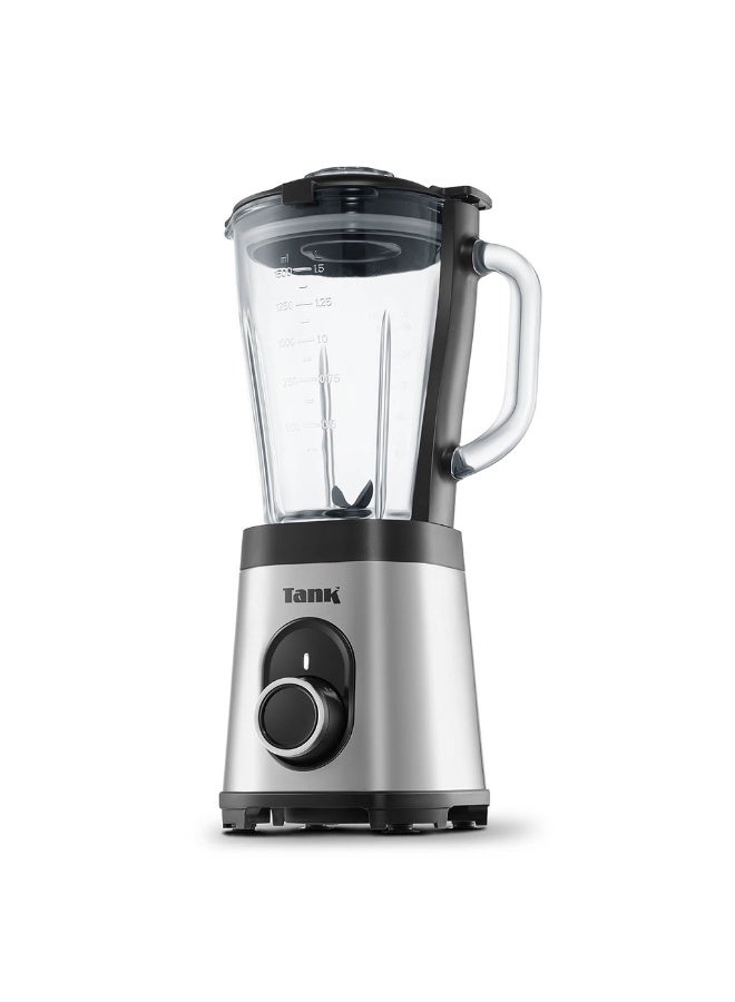 TANK Tank Super Blender, 1.5L Glass Jug , with 500ml Stainless Steel Grinder and 900ml  BPA Free Plastic Bottle,  800 Watts, YB-S62k GR - Image 2