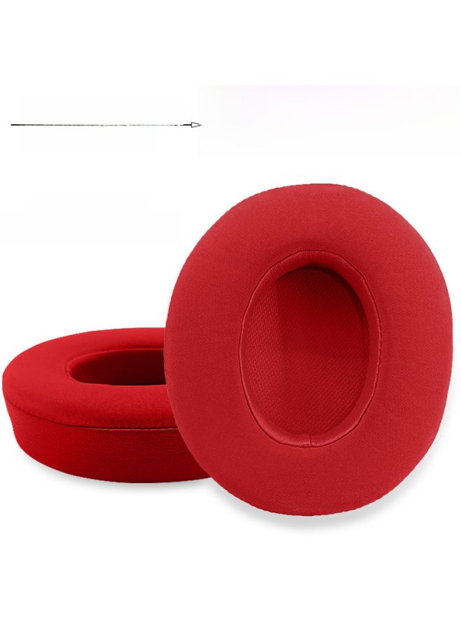Suitable For Beats Studio 2.0 3.0 Recording Engineer Second And Third Generation Earphone Set Ice Gel Earmuffs Earmuffs-Color:Ice Gel Earmuffs. Red 1