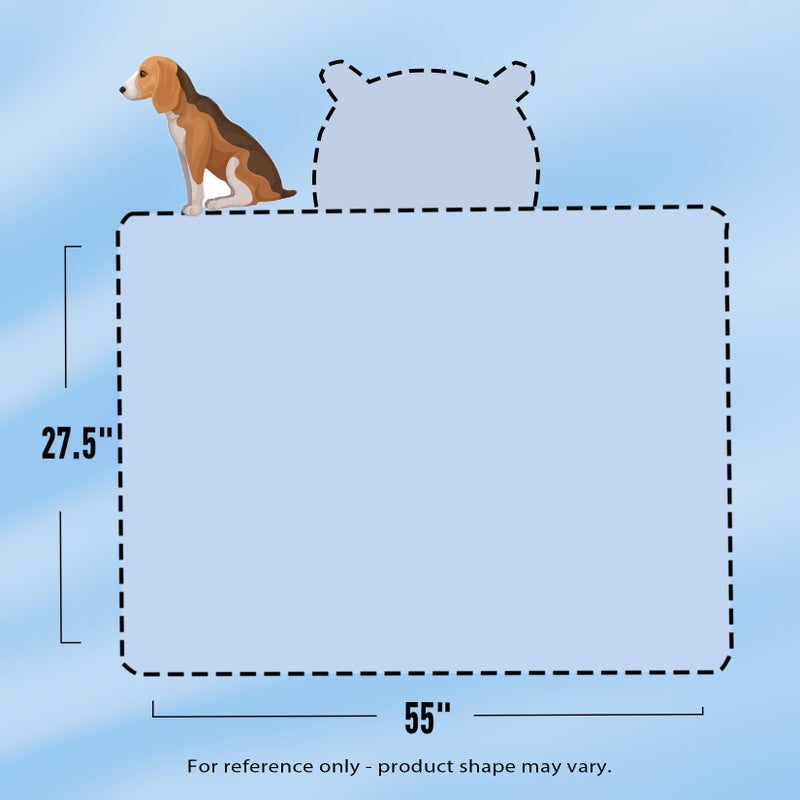 IFaryMes Toddler Bath Towel Baby Towels with Hood 27.5"X55" Ultra Absorbent Soft Bathrobe Blanket Kids Shower Towel for Girls and Boys(Sky Blue) - Image 2