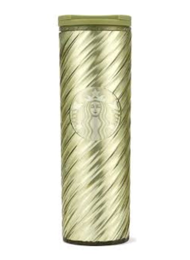 ستاربكس كوب ستاربكس سويرل طويل أخضر بلاستيكي بارد فلاش مع غطاء - 473 مل - Image 1